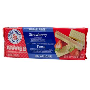 Sugar Free  Strawberry Wafers  Voortman  255.0 - Gr