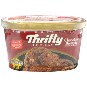 Ice Cream  Chocolate Brownie  Thrifty  1.66 - Lt