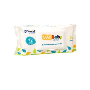 Toallitas Humedas  Veocel Premium  Max Baby  72.0 - Pza
