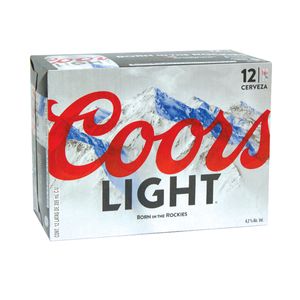 Cerveza Lata  Light  Coors  12.0 - Pack