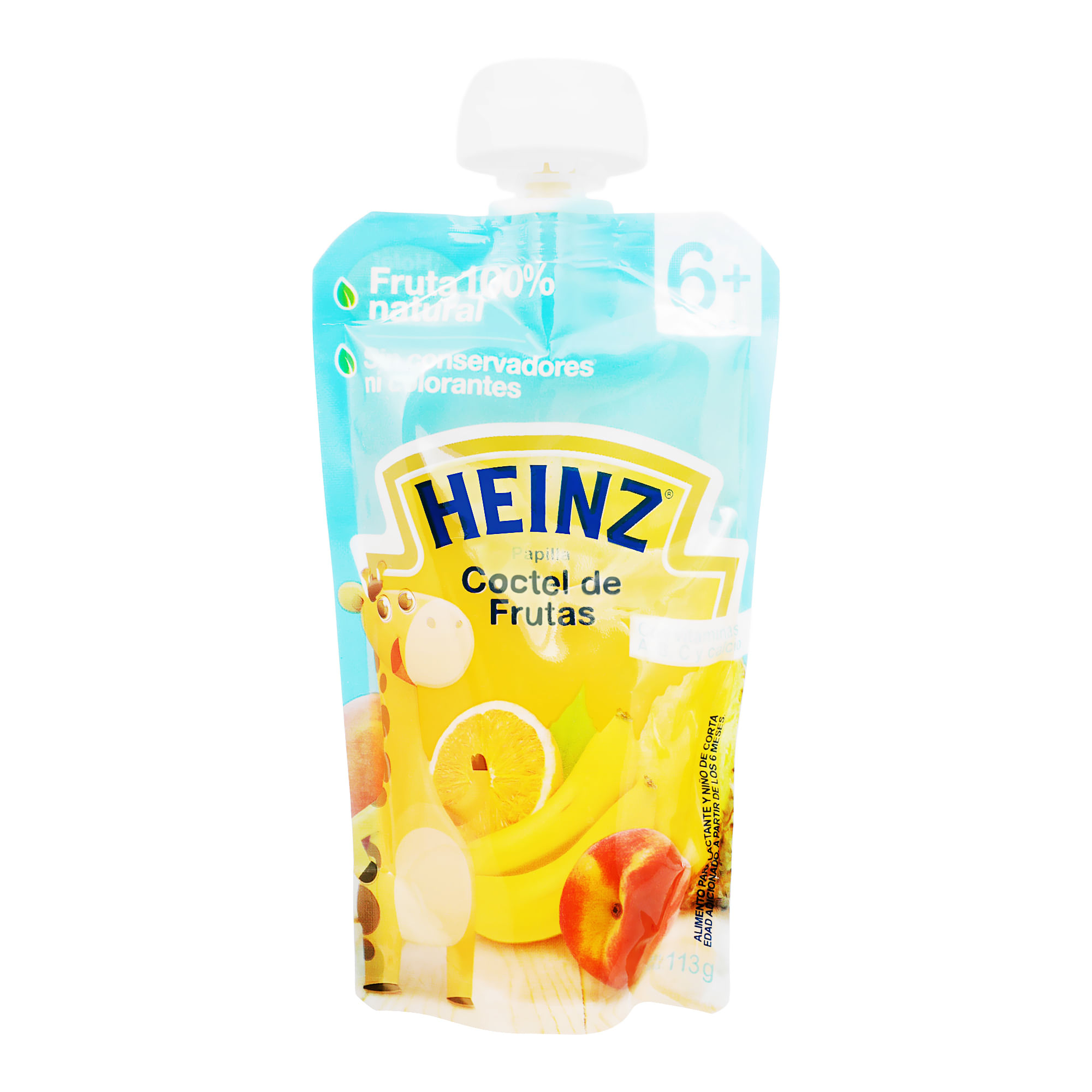 Papilla para Bebé Heinz Coctel de Frutas Pouch 113g