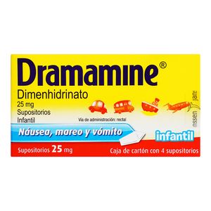 Supositorios  Infantil  Dramamine  4.0 - Pza