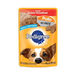 Comida P/Perro  Razas Peq. Pollo Pouch  Pedigree  85.0 - Gr