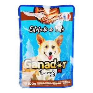 Alimento Para Perro  Estofado De Pato  Ganador  100.0 - Gr