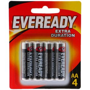 Pila Carbon Zinc  4 Aa  Eveready  4.0 - Pza