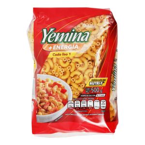 Pasta  Para Sopa Energia Codo Liso  Yemina  500.0 - Gr