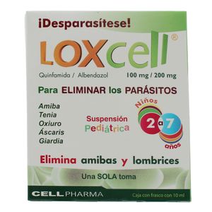 Albendazol Quinfamida  2.0 Gr  / 1.0 Gr  Loxcell  10.0 - Ml