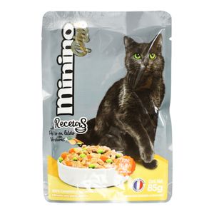 Alimento Para Gato  Pollo En Caldo De Verduras  Minino  85.0