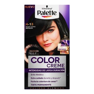 Tinte P/Cabello  Negro Zafiro Metal 4-13  Palette   1.0 - Pz