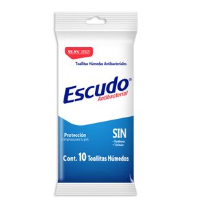 Toallitas   Antibacteriales  Escudo  10.0 - Pza