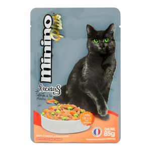 Alimento Para Gato  Pollo En Caldo De Verduras  Minino  85.0