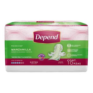 Toalla  Con Manzanilla  Depend  10.0 - Toalla