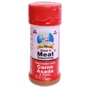 Sazonador  Para Carne Asada  Chef Merito  3.0 - Oz