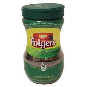 Decaf  Instant Crystals  Folgers  8.0 - Oz