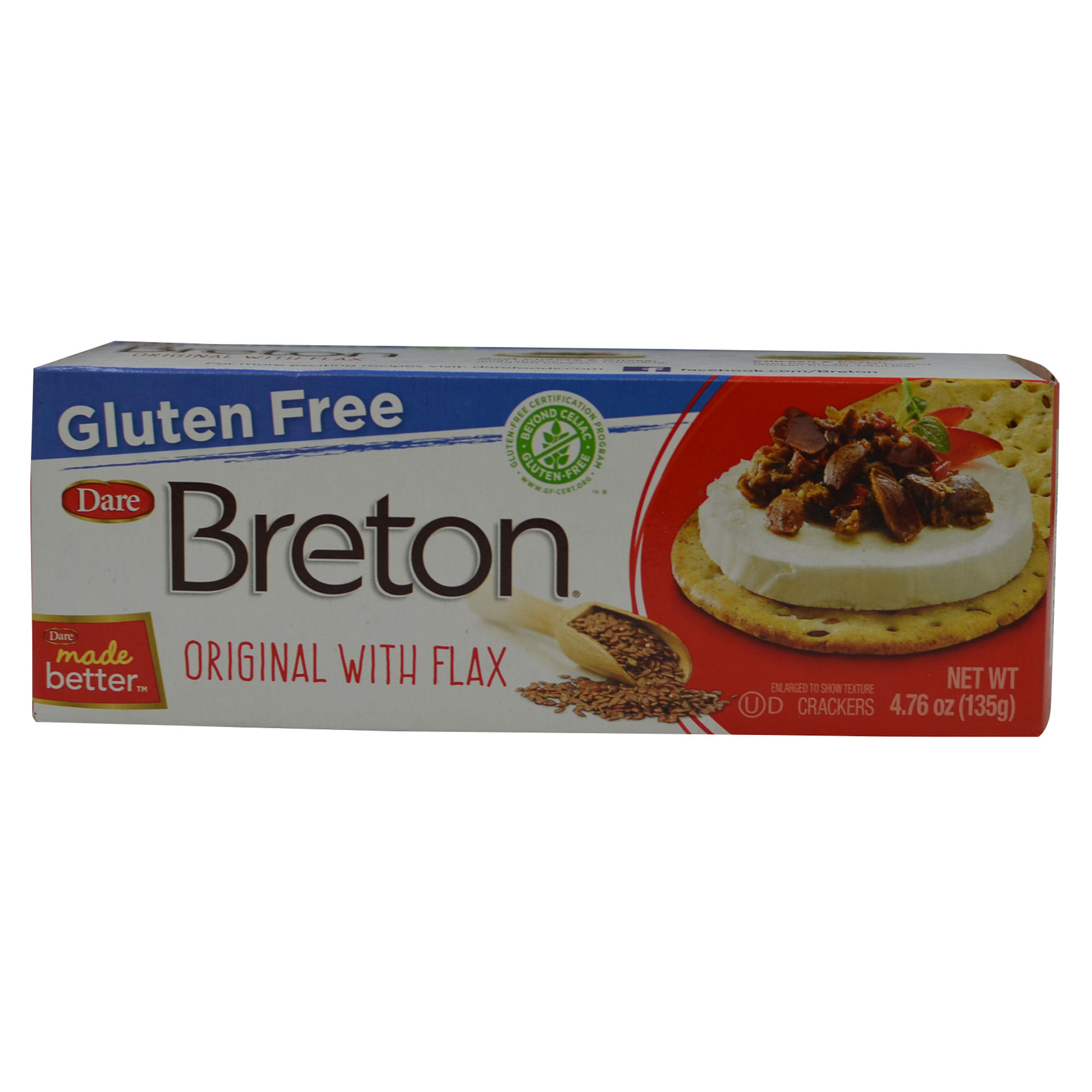 Crackers Gluten Free Breton 4.76 Oz