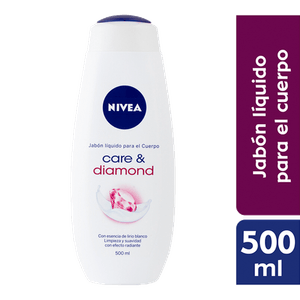 Jabon Liquido  P/Cuerpo Care & Diamond  Nivea  500.0 - Ml