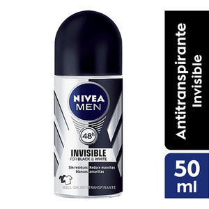 Deo Roll On  Invisible Black & White  Nivea Men  50.0 - Ml