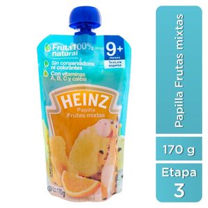 Papilla Frutas  Mixtas Et3 Pouch Heinz 170 Gr  Heinz   170.0