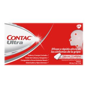 Paracetamol/Fenilefrina     Contac Ultra  12.0 - Tab