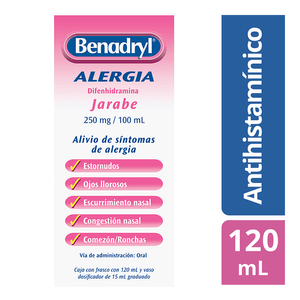 Difenhidramina  Rosa  Benadryl  120.0 - Ml