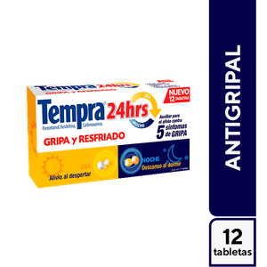 Paracetamol  24 Hrs  Tempra  12.0 - Tab