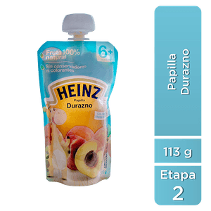 Papilla Flexipack  Durazno 2Da Eta  Heinz  113.0 - Gr