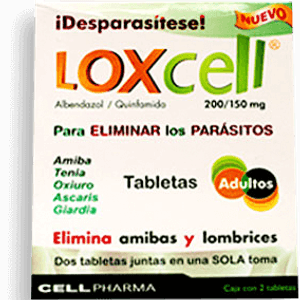 Albendazol Quinfamida  400 / 300 Mg  Loxcell  1.0 - Tab