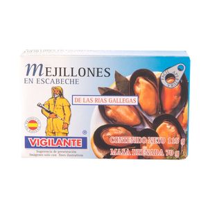 Mejillones  En Escabeche  Vigilante  115.0 - Gr