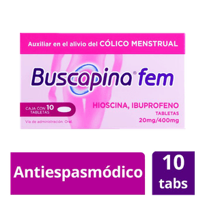 Fem  Butilhioscina  Buscapina  10.0 - Tab