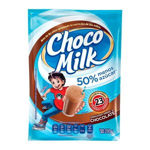 Chocolate en polvo para leche Choco Milk 60% Menos Azúcar bolsa 280 g