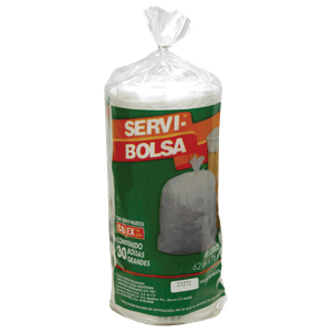 Bolsa Basura  Rollo Grande 62X76  Servi-Bolsa  25.0 - Pza