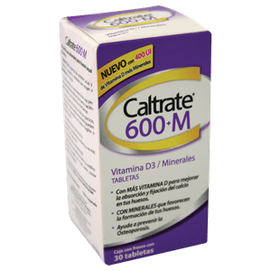 Calcio  600 + M  Caltrate  30.0 - Tab