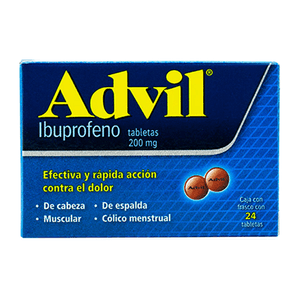 Ibuprofeno  200 Mg  Advil  24.0 - Tab