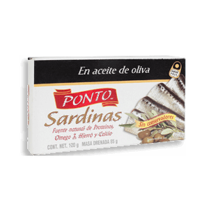 Sardina  En Aceite De Oliva  Ponto  120.0 - Gr