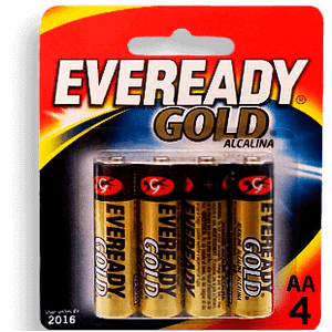 Pilas  Aa Bp4  Eveready Gold  4.0 - Pza