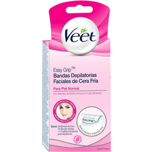 Banda Depilatoria  Faciales De Cera Fria  Veet  20.0 - Pza