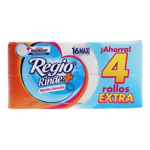 Papel Higienico  Rinde+ 12 Mas 4 Gratis  Regio  12.0 - Pza