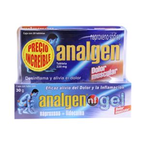 Analgen Gel Nf 30 Gr  Mas Tab  Analgen  20.0 - Tab