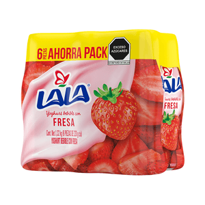 Yoghurt  Pack Fresa  Lala  6.0 - Pack