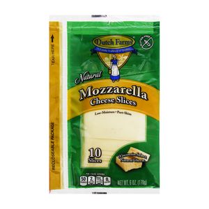 Queso  Mozzarella Rebanado  Dutch Farms  170.0 - Gr
