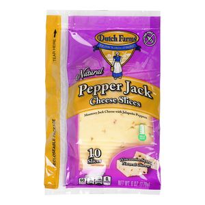 Queso  Pepper Jack Rebanado  Dutch Farms  170.0 - Gr
