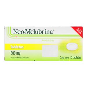 Metamizol  500 Mg.  Neomelubrina  10.0 - Tab