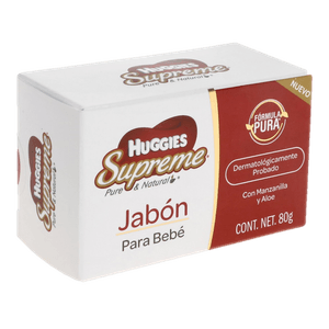 Jabon  Para Bebe  Huggies Supreme  80.0 - Gr