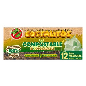 Bolsa Basura  Compostable M  Costalitos  12.0 - Pza