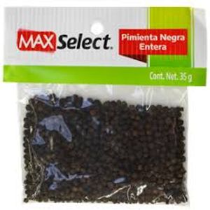 Pimienta Negra  Entera  Max Select  35.0 - Gr