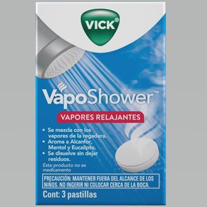 Vapores Relajantes   Vaposhower  Vick  3.0 - Tab