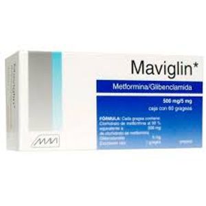 Metformina  500/5 Mg.  Maviglin Gf  60.0 - Tab