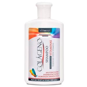 Colageno Shampoo Fortalecido  Con Vitaminas 450 Ml   Ipharma