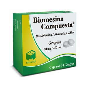 Butilhioscina 10 Mg  Metamizol 250 Mg  Biomesina  10.0 - Gra