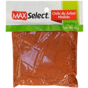 Chile Arbol  Molido  Max Select  80.0 - Gr